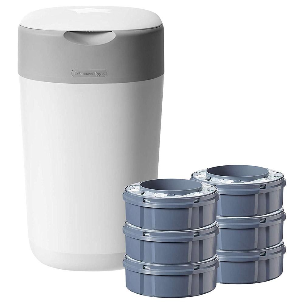 TT Twist & Click Nappy Disposal Bin Sangenic + 6pcs Refill