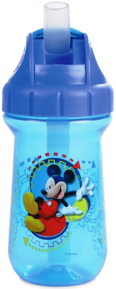 The First Years Red Mickey Mouse 10 Oz- Flip-Top Straw Cup