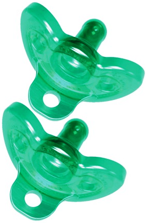 The First Years Green Gumdrop Newborn 0-3m Pacifier, 2Pcs