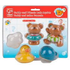 Hape Kids Little Splashers Teddy and Friends Bath Squirts Toy Set