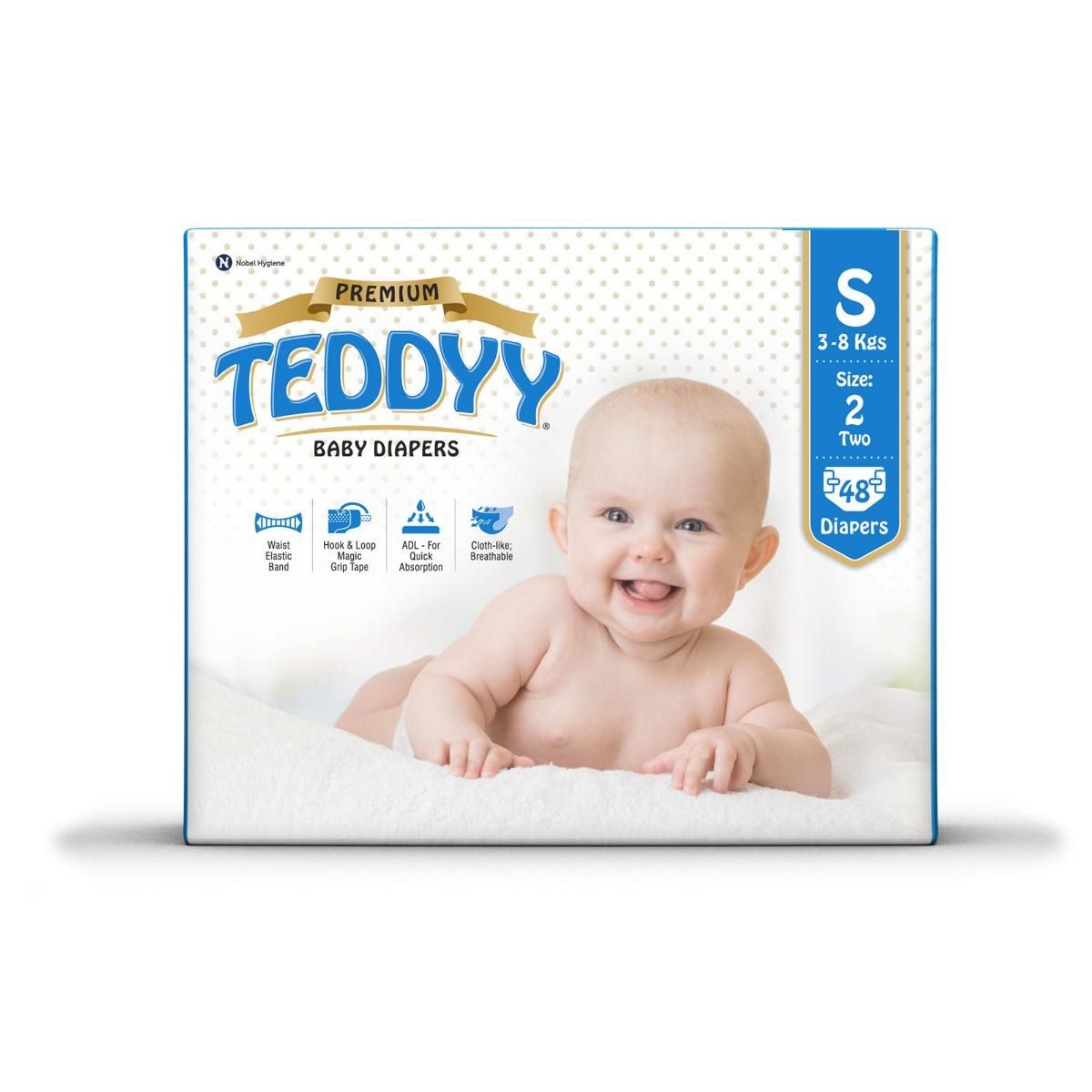 Teddy baby diapers best sale small