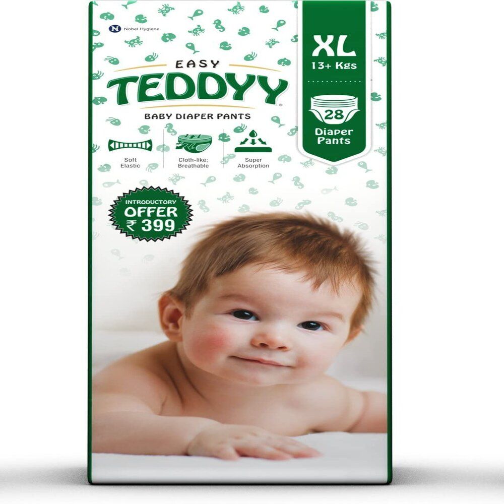 teddyy baby diapers pants easy extra large 28 s