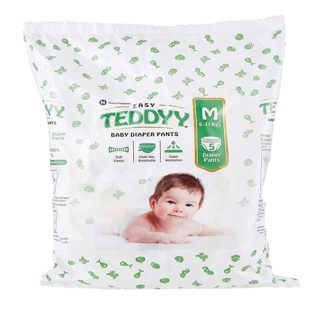 Buy TEDDYY Baby Diapers Pants Easy Small 102 Count (Pack of 6) Online at  Low Prices in India - Amazon.in
