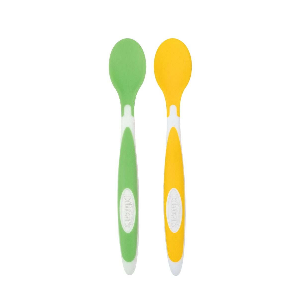 DrBrowns - Soft-Tip Spoon, 2-Pack (Yellow, Green)