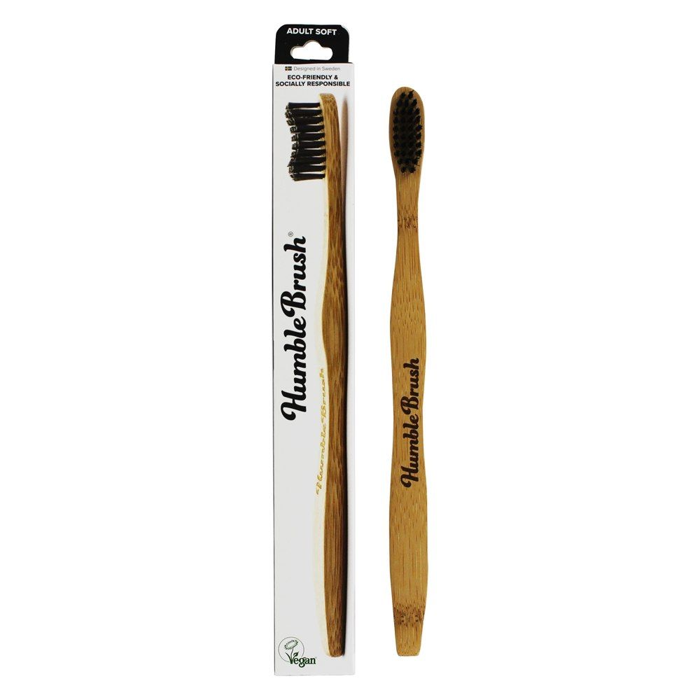 The Humble - Co Humble Brush Adult - Black, Medium Bristles