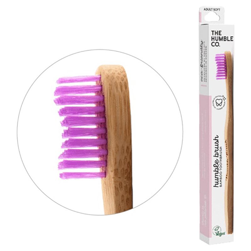 The Humble - Co Humble Brush Adult - Purple, Medium Bristles