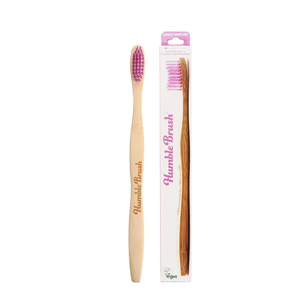 The Humble - Co Humble Brush Adult - Purple, Soft Bristles