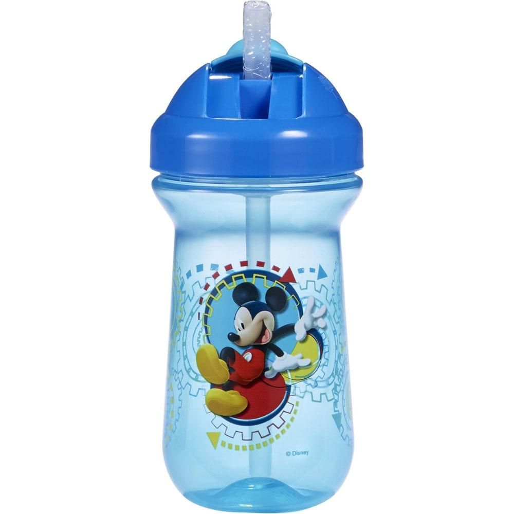 The First Years Red Mickey Mouse 10 Oz- Flip-Top Straw Cup