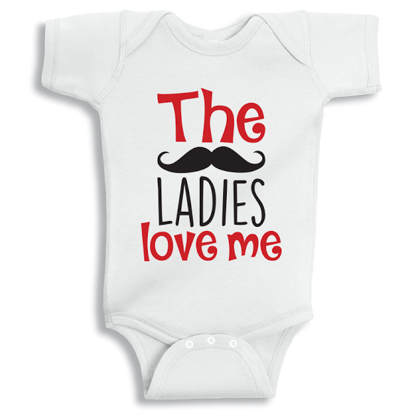Twinkle Hands The Ladies love me Baby Onesie, Bodysuit, Romper