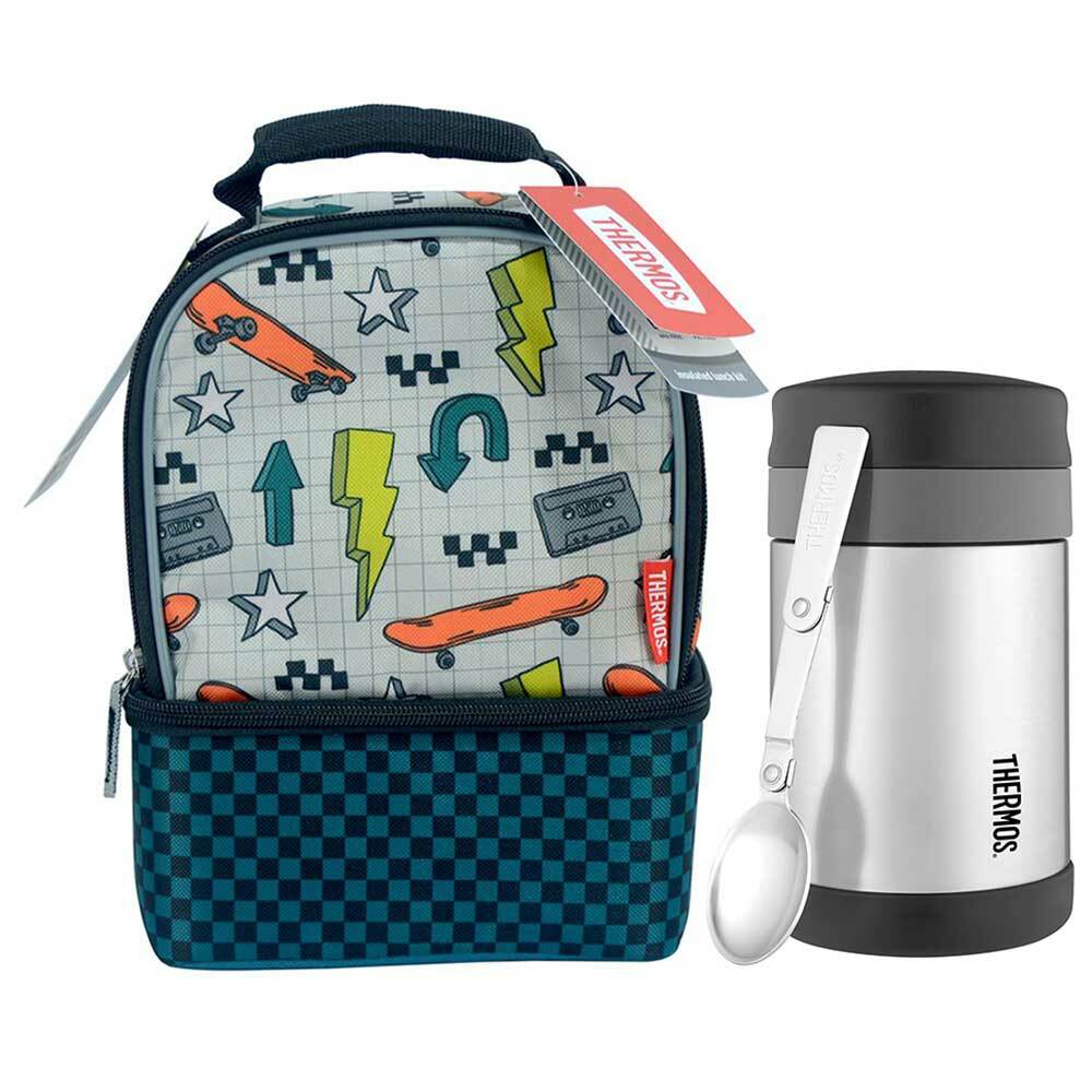 Thermos dual compartment food hot sale flask