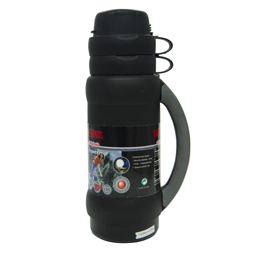 Black thermos hot sale flask