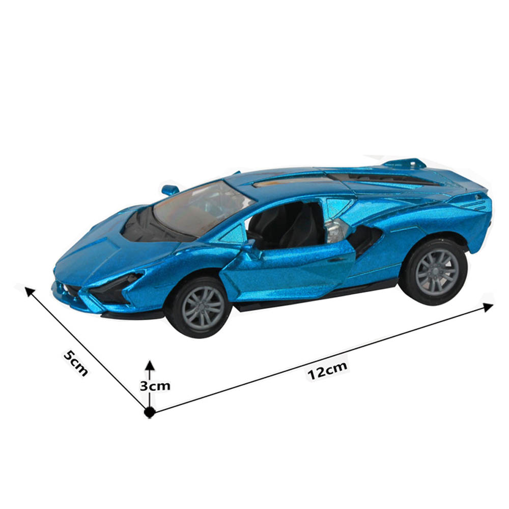 Tian Du - 1:32 Lamborghini Alloy Pull Back Car Can Open the Door Assorted 1Pc