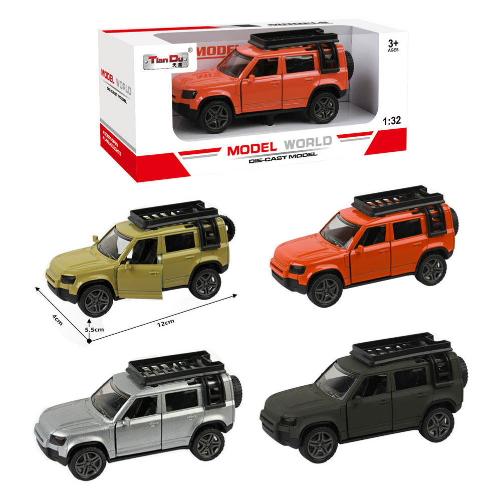 Tian Du - 1:32 Land Rover Alloy Pull Back Car Can Open the Door Assorted 1Pc