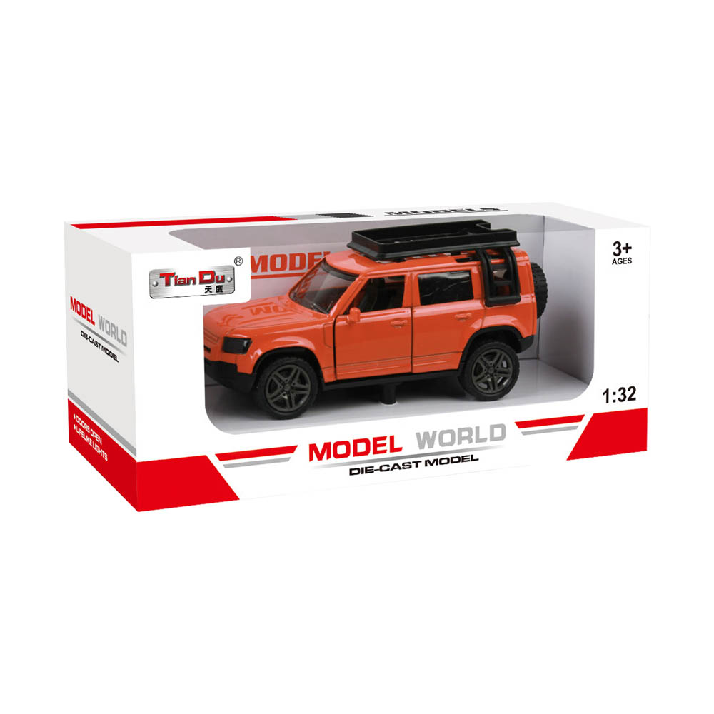 Tian Du - 1:32 Land Rover Alloy Pull Back Car Can Open the Door Assorted 1Pc