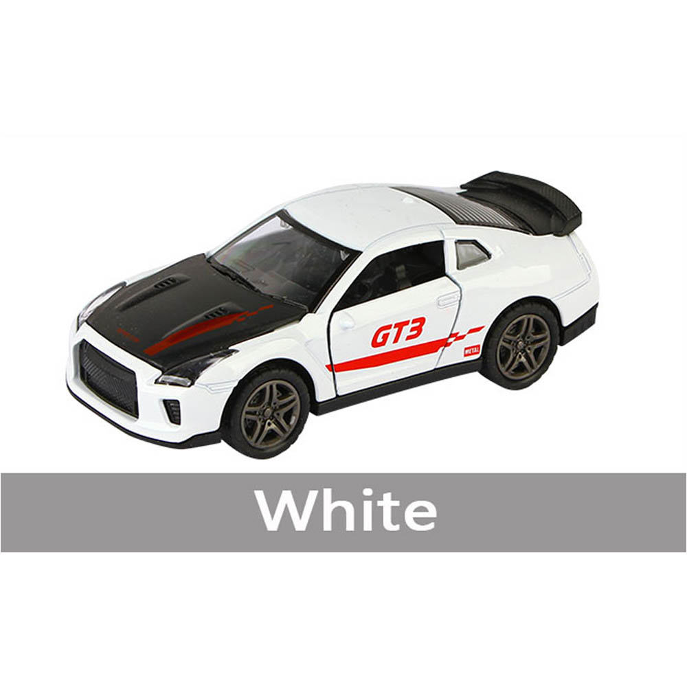 Tian Du - 1:32 Nissan Gtr Alloy Pull Back Car Can Open the Door Assorted 1Pc