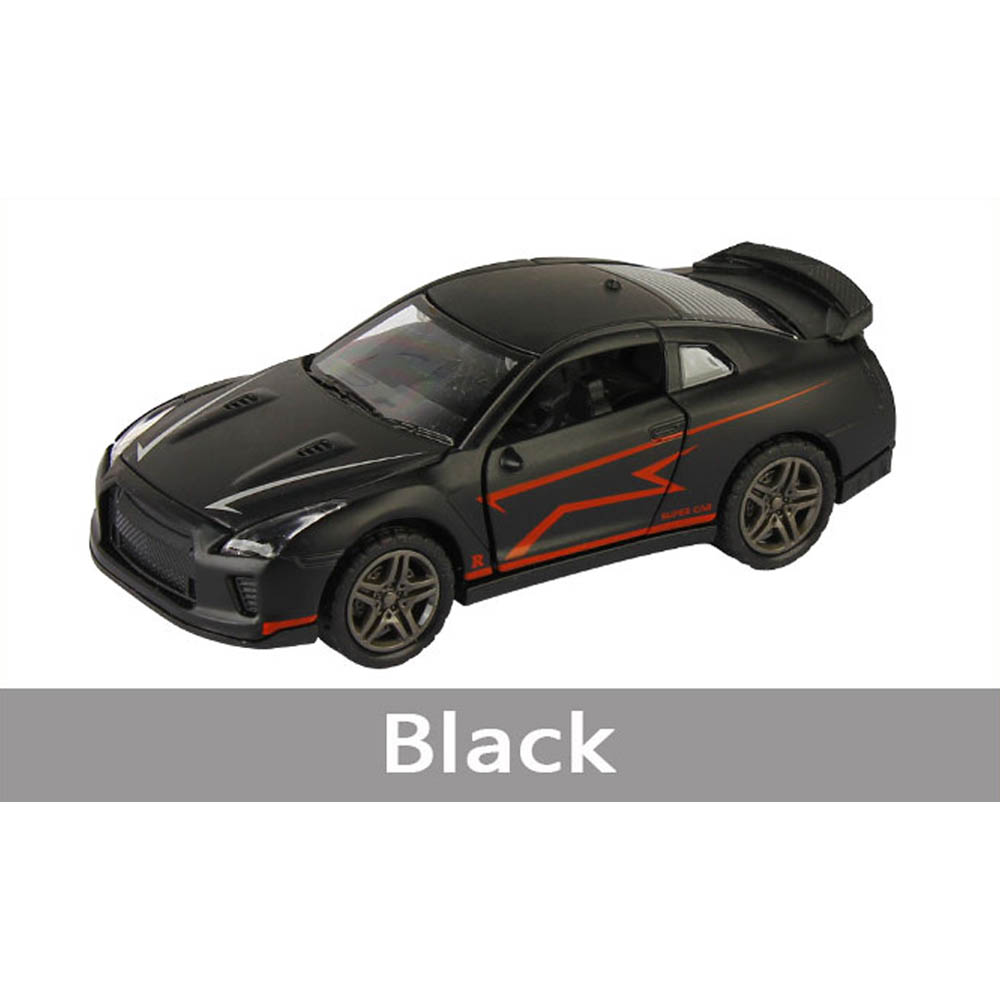 Tian Du - 1:32 Nissan Gtr Alloy Pull Back Car Can Open the Door Assorted 1Pc