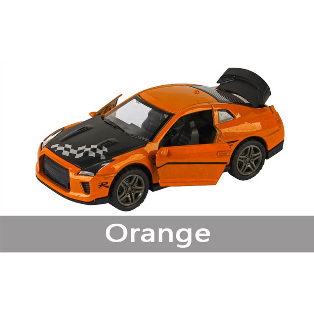 Tian Du - 1:32 Nissan Gtr Alloy Pull Back Car Can Open the Door Assorted 1Pc