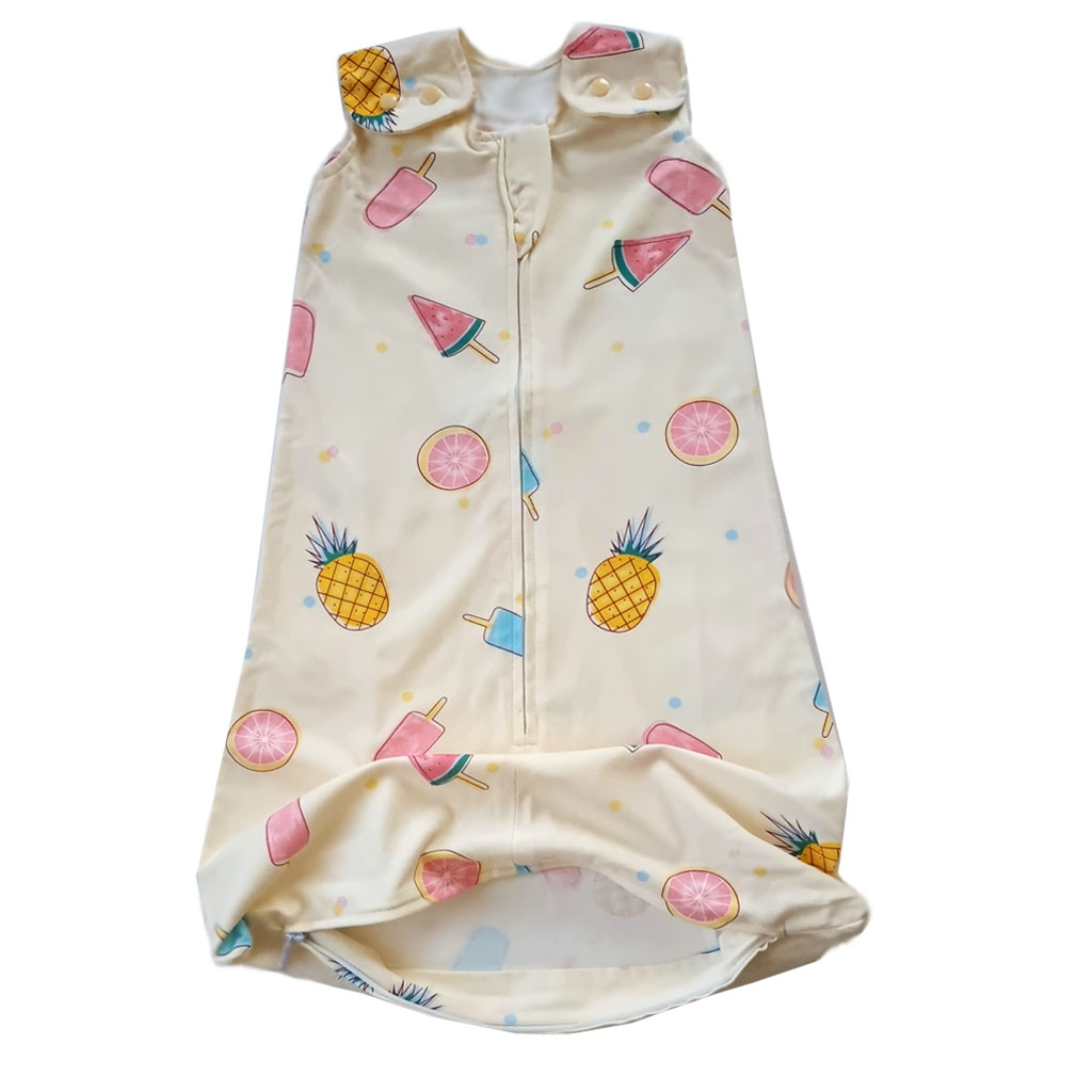 Tickle Tickle - Nap a Lil Organic Cotton Sleeping Bag - Pina Colada - 3Months - 3Years