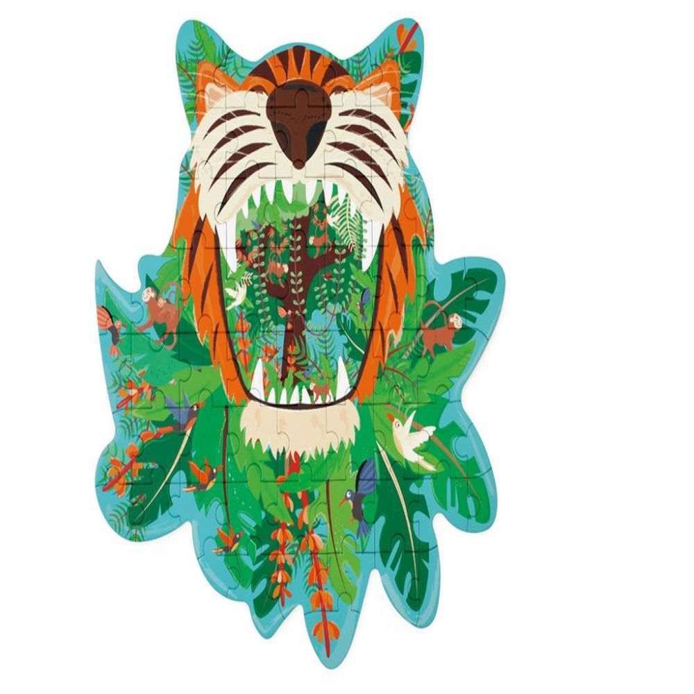 Scratch Europe - Tiger Contour Puzzle - 58Pcs