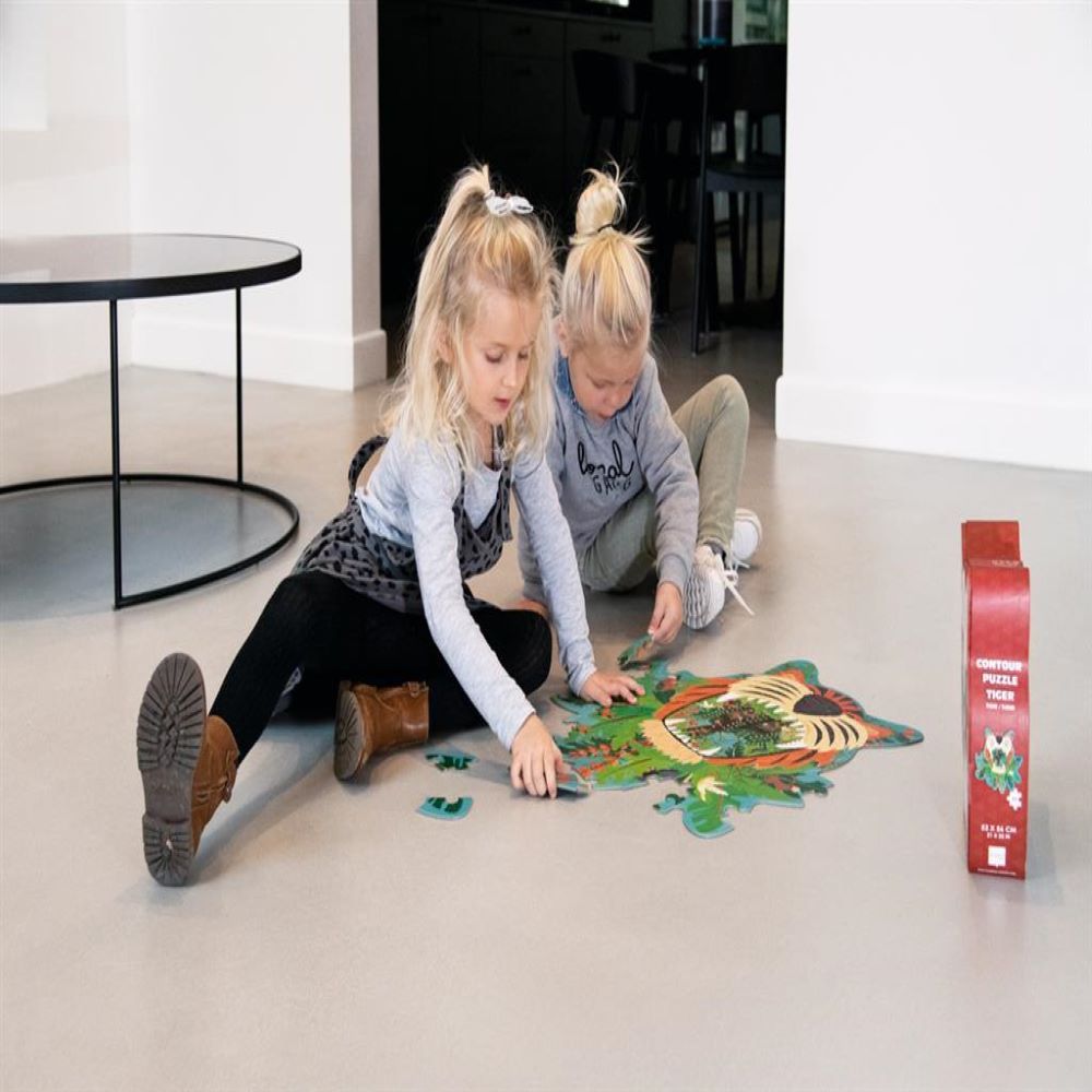 Scratch Europe - Tiger Contour Puzzle - 58Pcs