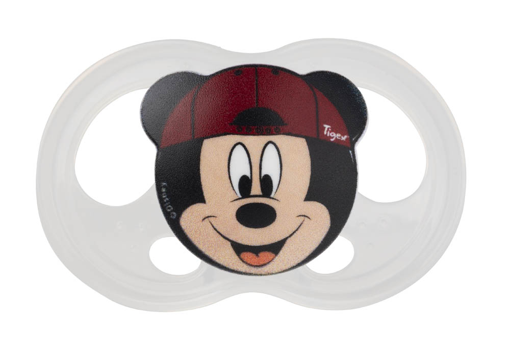 Tigex - 2 Silicone Pacifiers Soft Touch Friends +6M Mickey