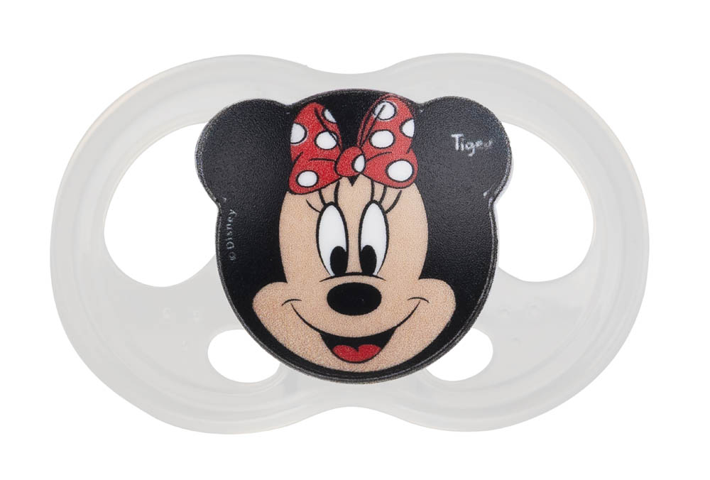 Tigex - 2 Silicone Pacifiers Soft Touch Friends +6M Minnie