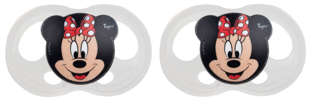 Tigex - 2 Silicone Pacifiers Soft Touch Friends +6M Minnie