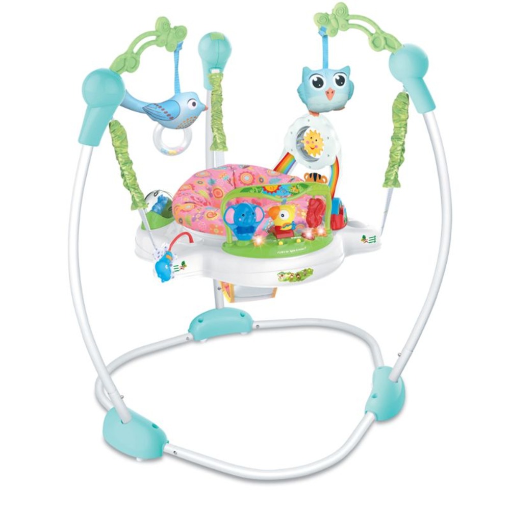 Tiibaby - Baby Jumper with Music & Lights - Blue/Pink