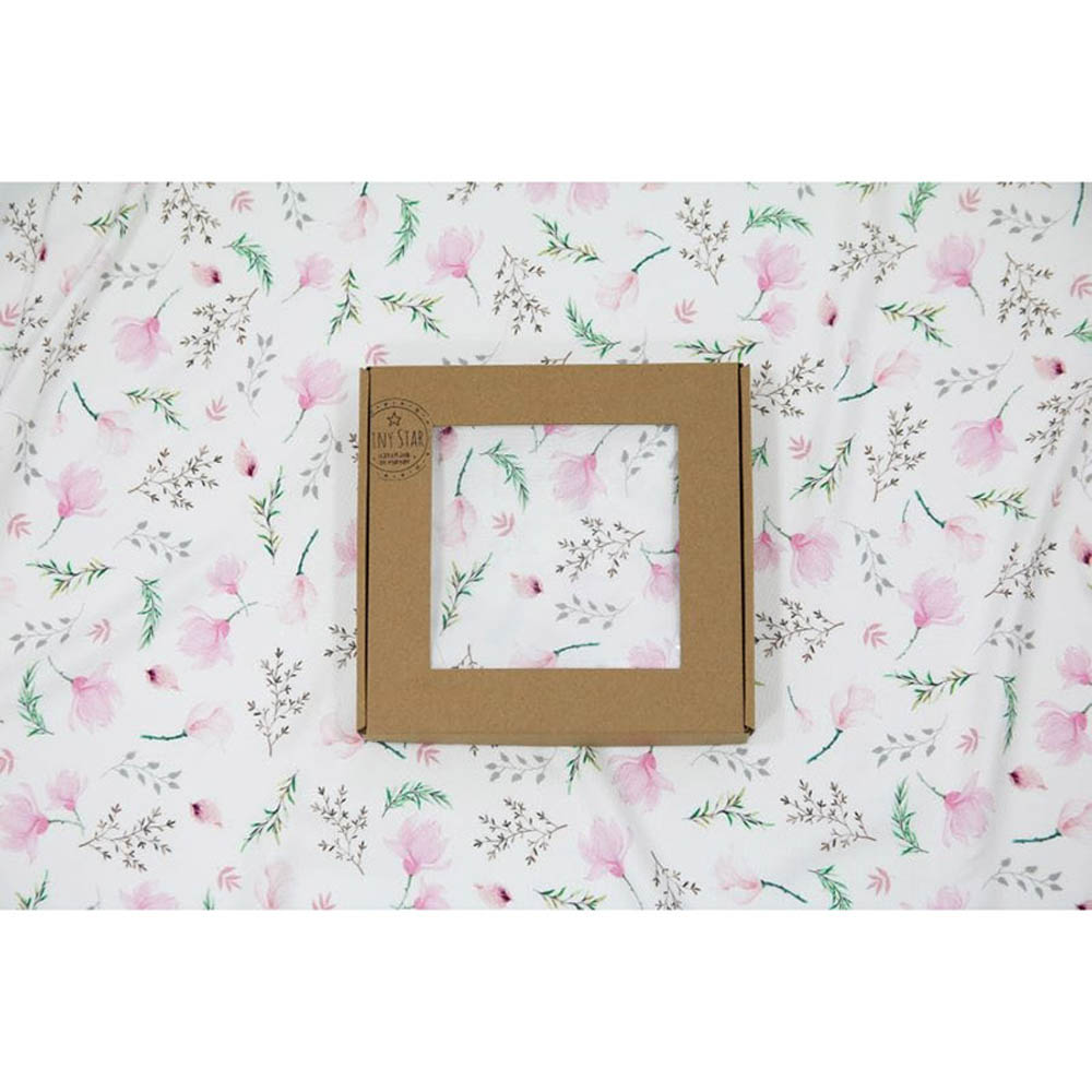 Tiny Star - Bamboo Swaddle Floral - Pink