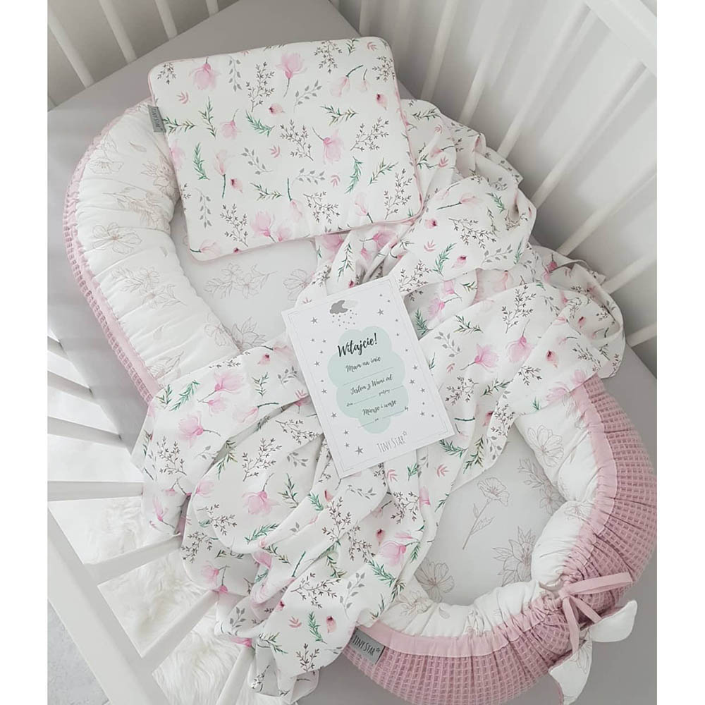Tiny Star - Bamboo Swaddle Floral - Pink