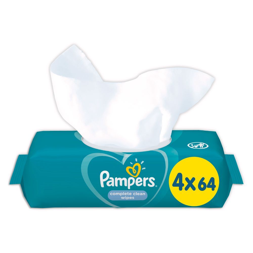 Pampers - Fresh Clean Baby Wipes 3+1 - 256 Pcs