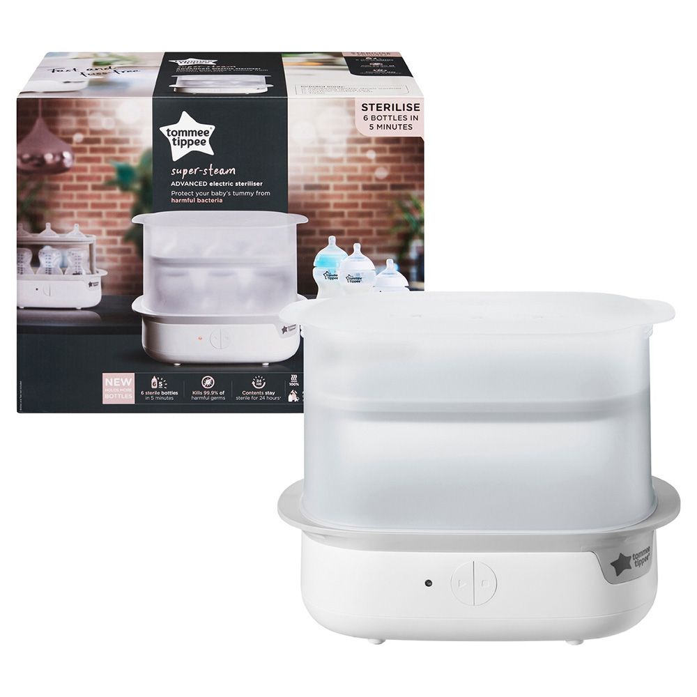 Tommee Tippee - Advanced Steam Electric Steriliser for Baby Bottles - White