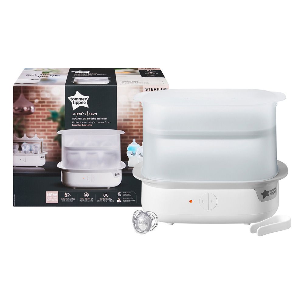 Tommee Tippee - Advanced Steam Electric Steriliser for Baby Bottles - White