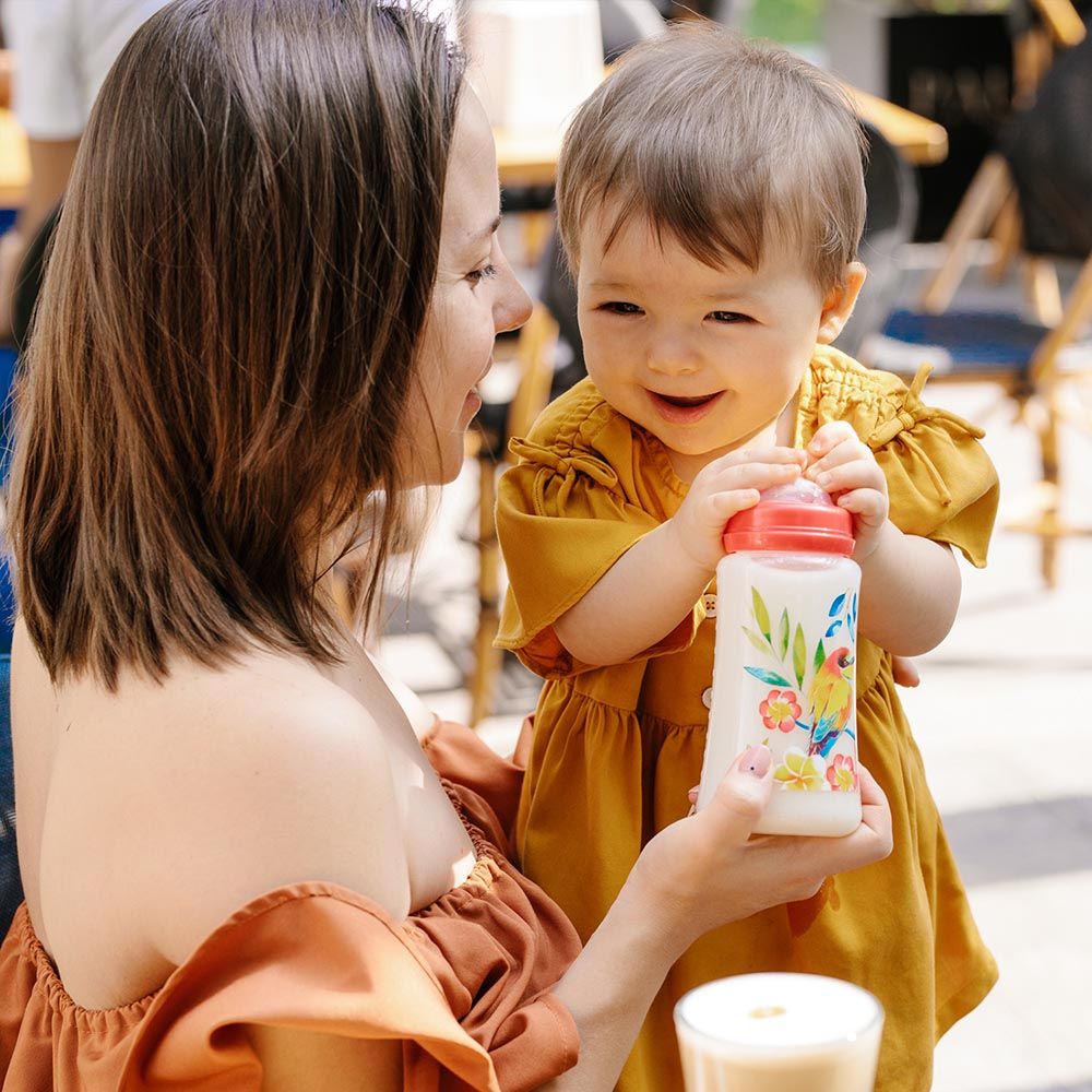 Tommy Lise - Wide Neck Baby Feeding Bottle-Blooming Day - 250ml