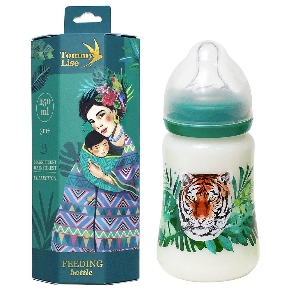 Tommy Lise - Wide Neck Baby Feeding Bottle (3 - 6 Months) - Wild & Free - 250ml