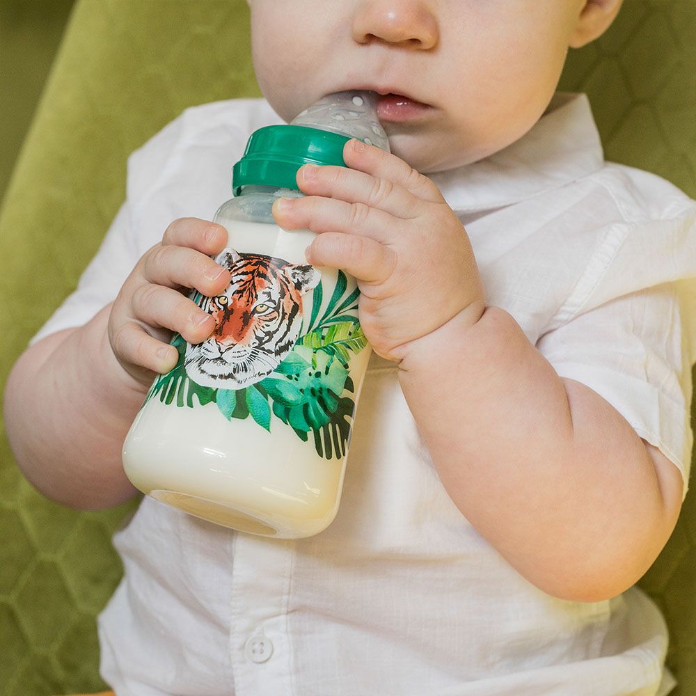Tommy Lise - Wide Neck Baby Feeding Bottle (3 - 6 Months) - Wild & Free - 250ml
