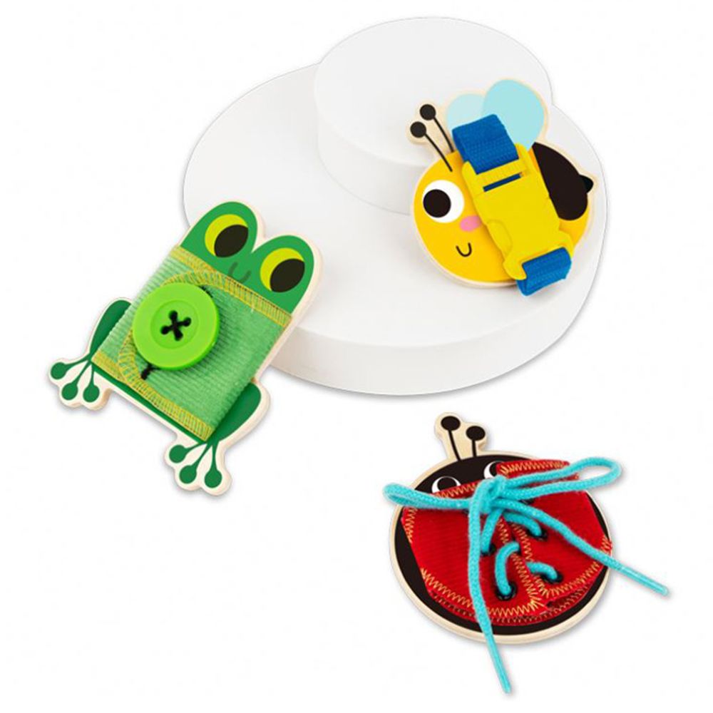 Tooky Toy - Wooden Basic Skills Board - 5 pcs