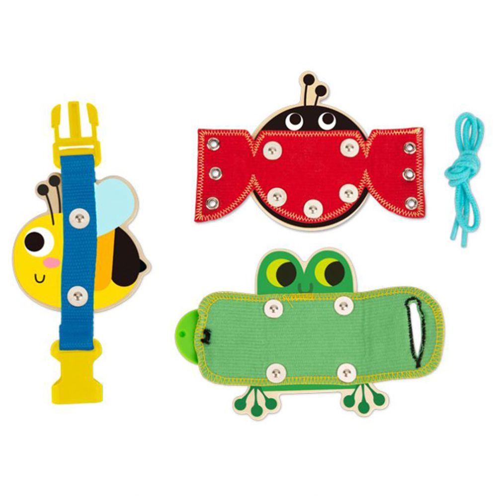 Tooky Toy - Wooden Basic Skills Board - 5 pcs