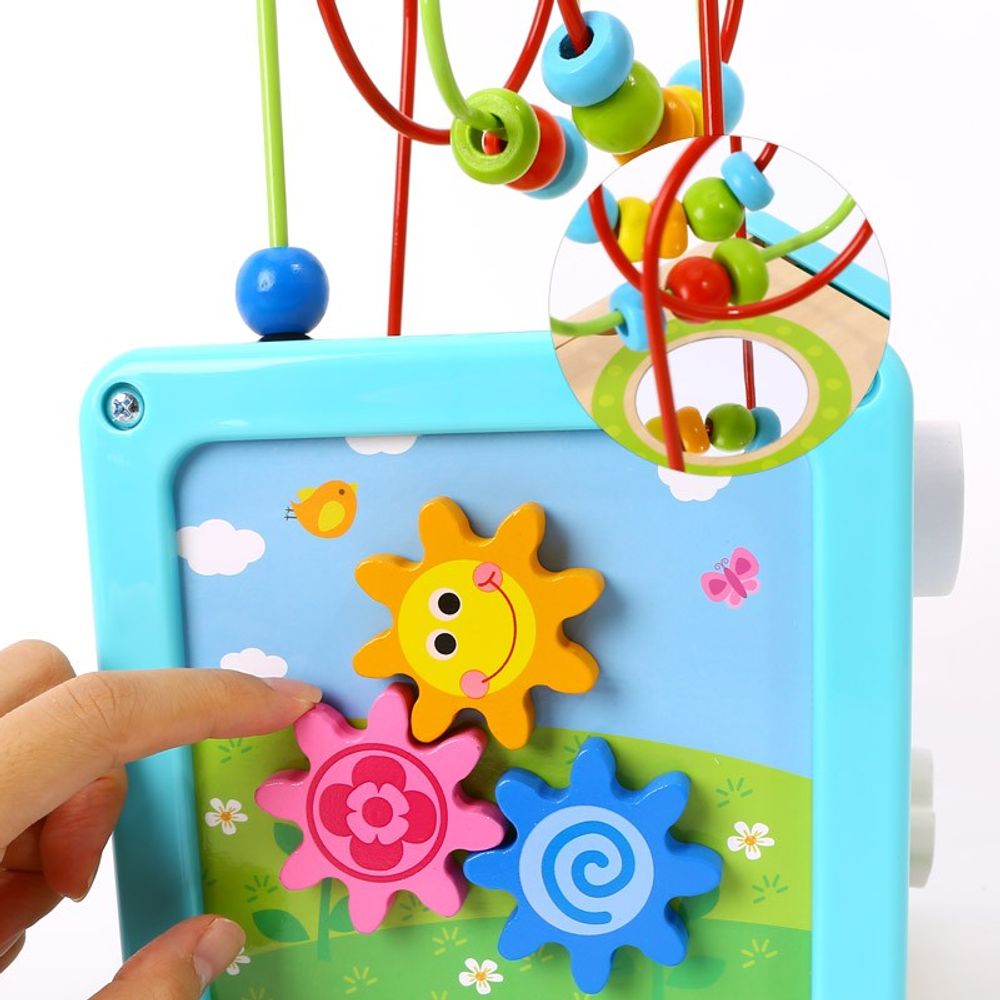Tooky Toy - Wooden Cube Garden Animals - 6 pcs