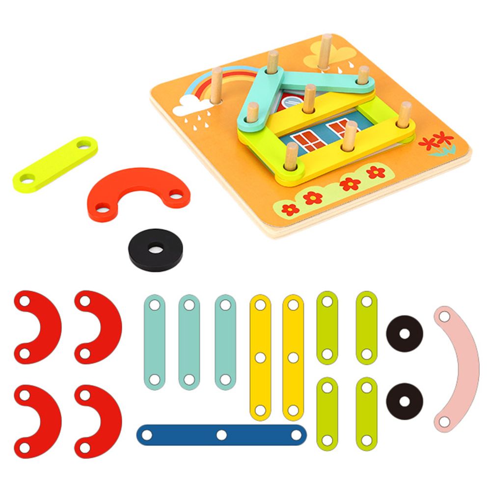 Tooky Toy - Wooden My Learning Puzzle - 24 pcs