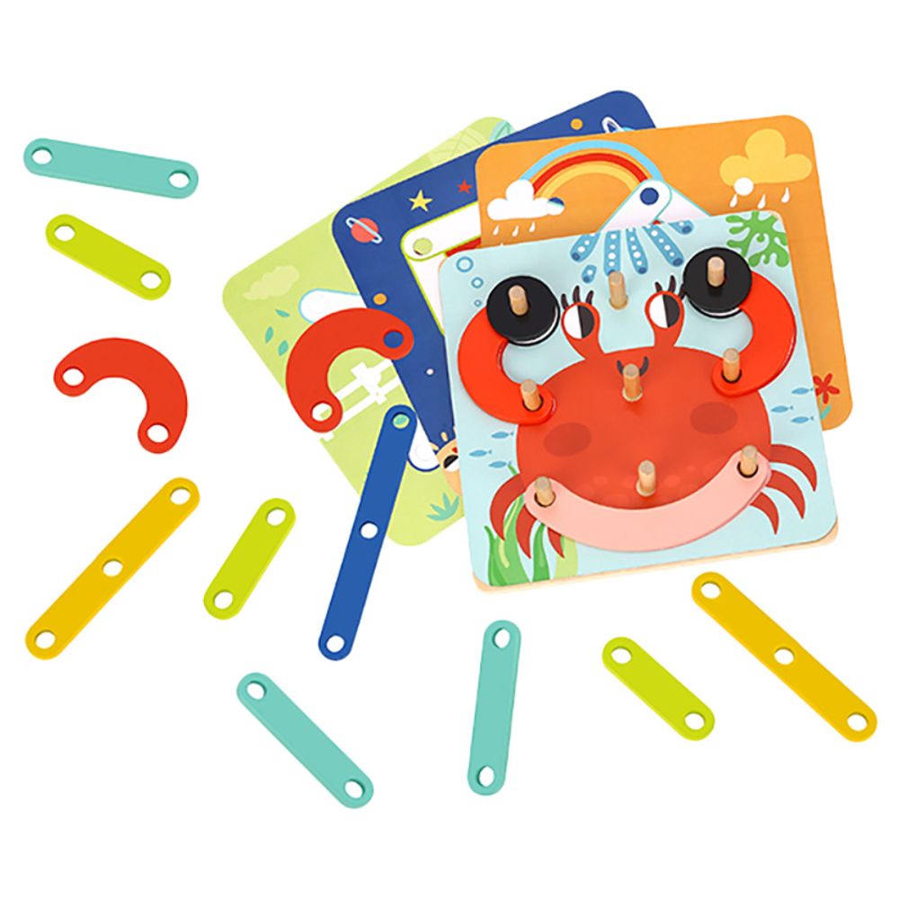 Tooky Toy - Wooden My Learning Puzzle - 24 pcs