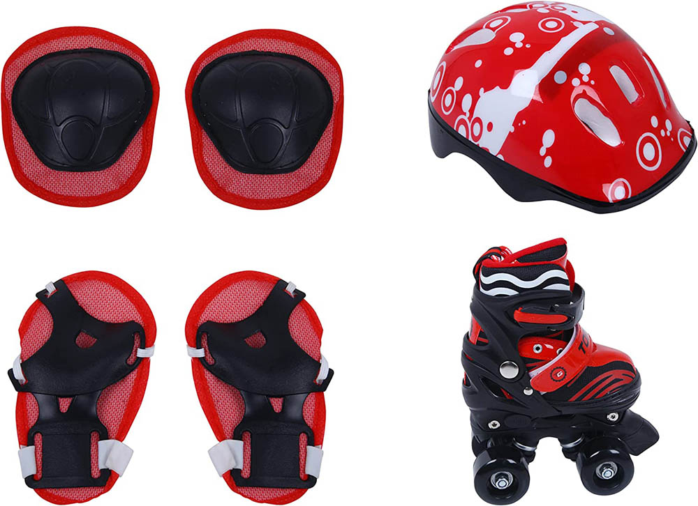 Top Gear - Roller Skates Shoes TG 9008 Adjustable for Kids - Red