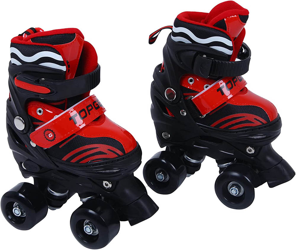 Top Gear - Roller Skates Shoes TG 9008 Adjustable for Kids - Red