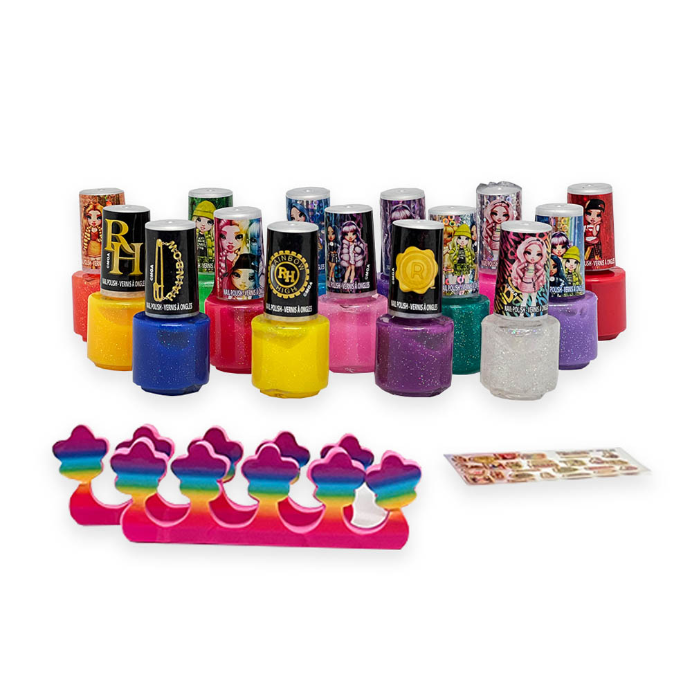 Townley Girl - 15 Pk Nail Polish With Toe Spacers and Stickers