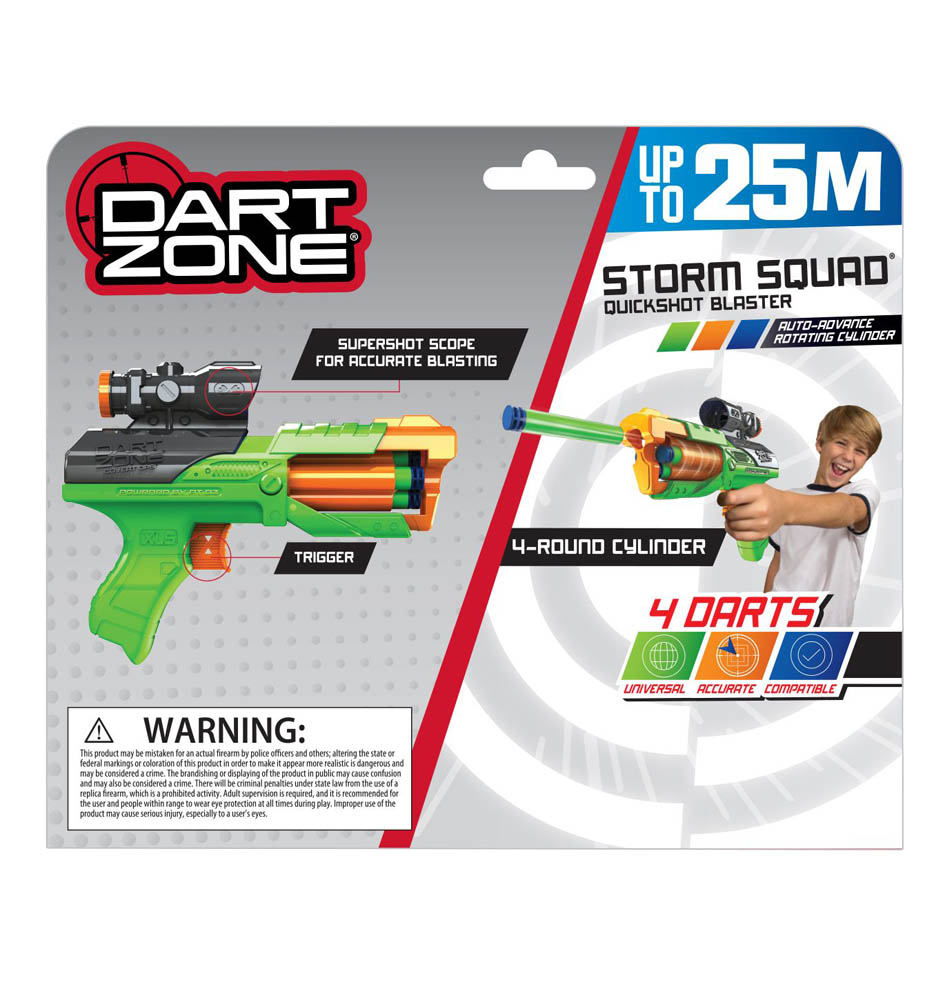 Toypro - Dart Zone-Storm Squad Quickshot Blaster