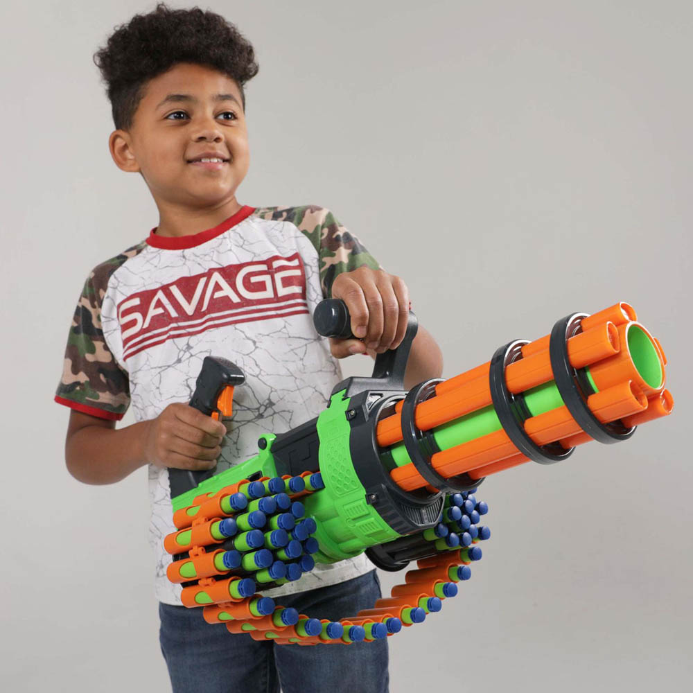 Toypro - Dart Zone-V-Twin Motorized Gatling Belt Blaster