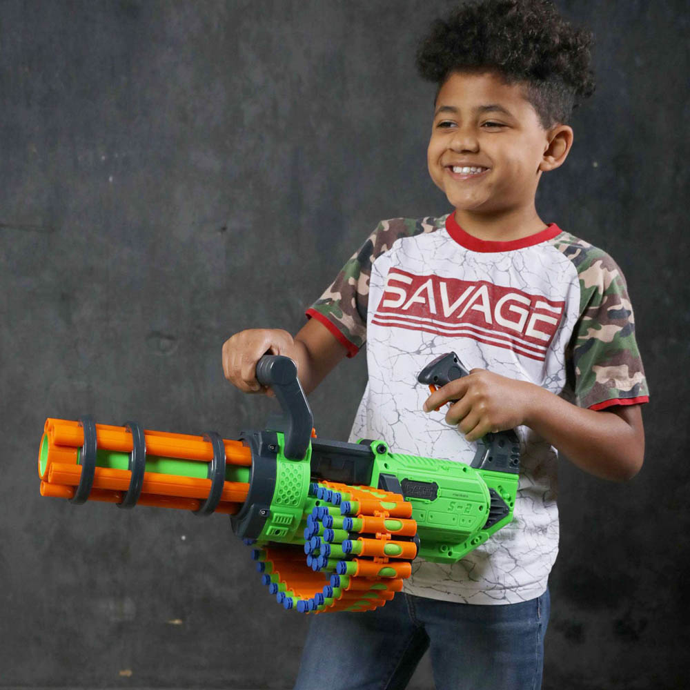 Toypro - Dart Zone-V-Twin Motorized Gatling Belt Blaster