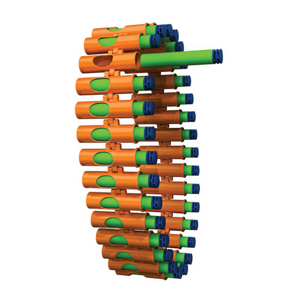 Toypro - Dart Zone-V-Twin Motorized Gatling Belt Blaster