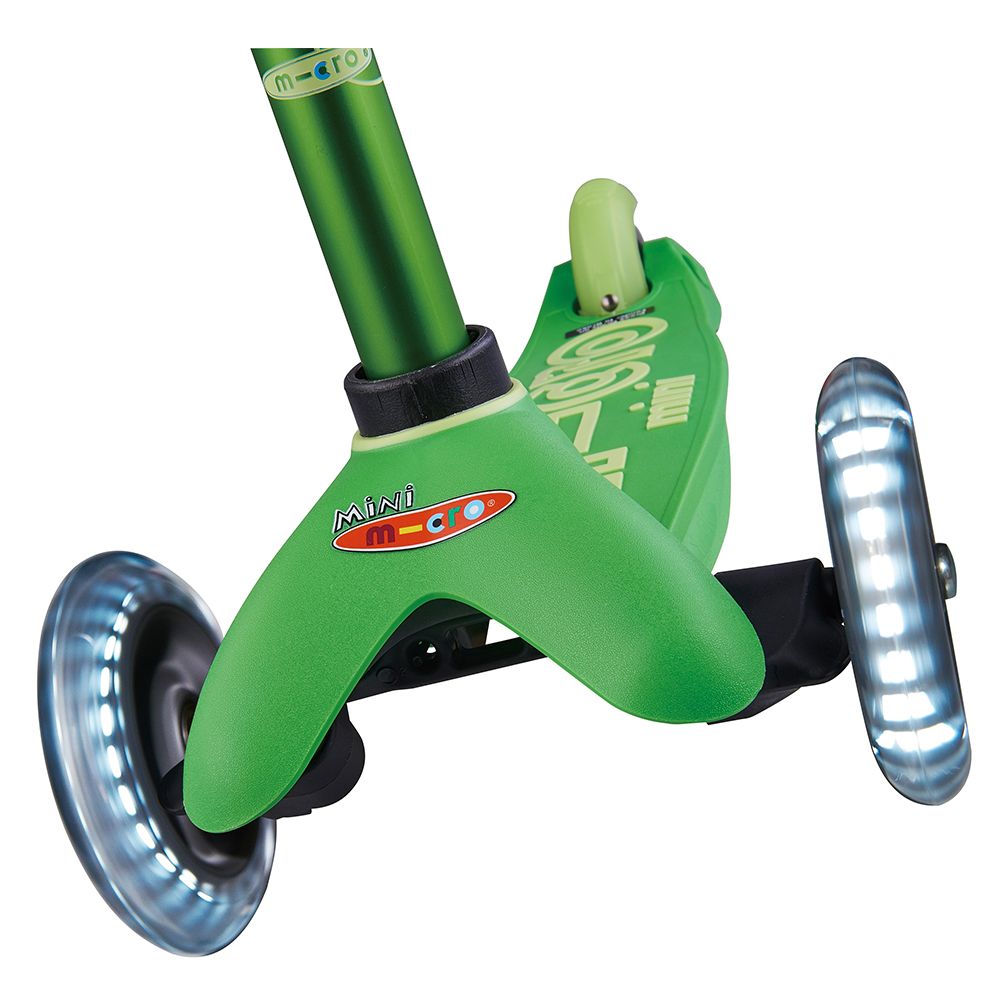 Micro - Mini Deluxe Scooter With LED Wheels - Green