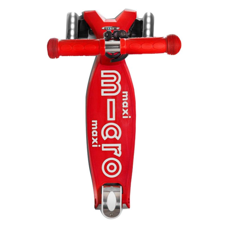 Micro - Maxi Deluxe Scooter For Kids - with LED - Red